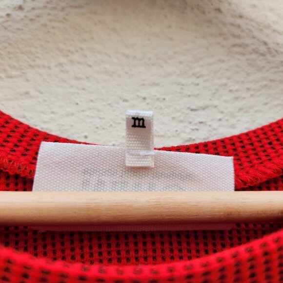 Maison Margiela MM6 Short Sleeve Waffle Knit Thermal Colorblock Top - Picture 10 of 10